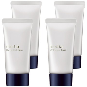 media 媚點 台灣公司貨 防曬無瑕粧前乳 30g  膚色  4件