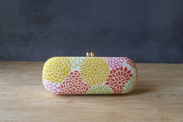 富貴菊花 眼鏡盒 口金盒 筆盒 口金眼鏡盒