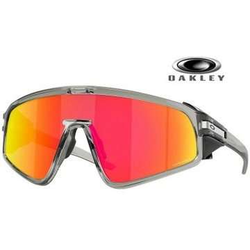 【Oakley】奧克利 Latch panel 時尚輕包覆太陽眼鏡 OO9404 04 透灰框Prizm紅寶石鍍膜 公司貨