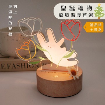 【金雀文創】LINE獨家組合 聖誕節禮物 客製化 小夜燈 造型燈 夜燈 小燈 療癒禮物