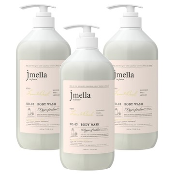 jmella 法式漫舞香水沐浴乳 No.03 Lime & Basil  1L  3瓶