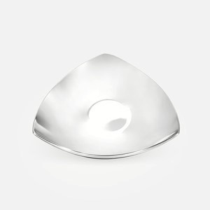 克萊歐不鏽鋼三角盤13.3cm 銀