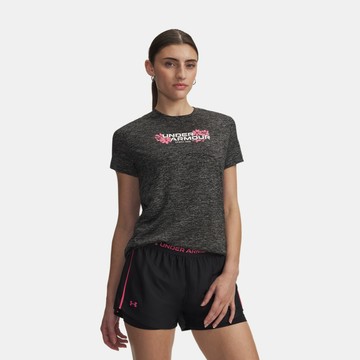 UA 女 Tech Twist Graphic 短袖T-Shirt 人氣新品