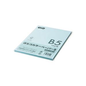 TANOSEE エコカラーペーパーII B5 スカイブルー 少枚数パック 1冊