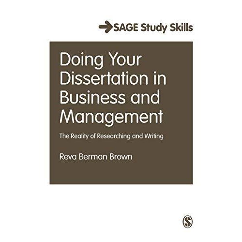 Doing Your Dissertation in Business and Management (SAGE Study Skills Series)