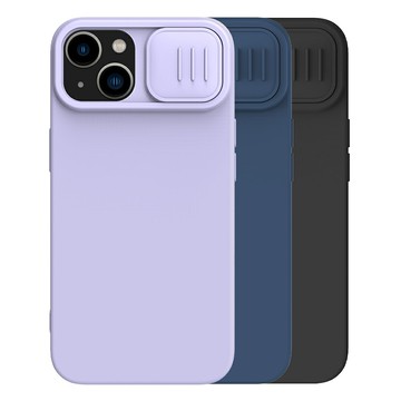 鏡頭滑蓋!強尼拍賣~NILLKIN Apple iPhone 15 Plus 潤鏡液態矽膠殼