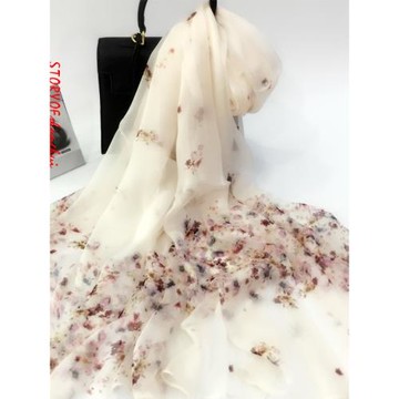 真絲絲巾送禮女100%桑蠶絲長款秋冬季保暖紗巾媽媽薄款圍巾披肩