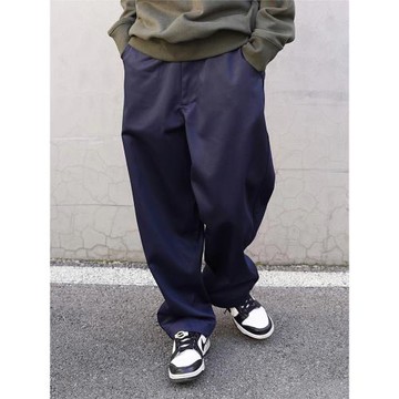 CAMPSEASON秋冬新款日系廓形百搭 斜紋布松緊錐型長褲寬松休閑褲