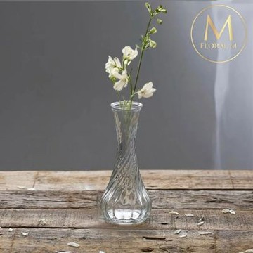 【Floral M】羅馬玻璃艾芙琳小花瓶(花瓶/插花/玻璃瓶/花器/花盆/陶瓷花瓶/桌面擺飾/居家裝飾)