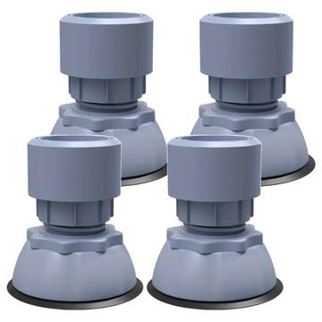 Kyhome 洗衣機靜音減震腳墊/可調節防滑增高腳墊 灰色 4入  1套  12.5 x 6cm