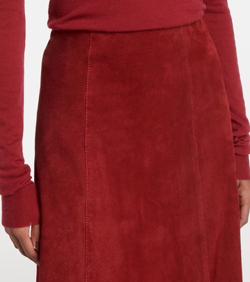 Joseph Suede midi skirt