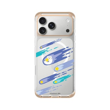 iPhone 17 Pro Max ClearX (MagSafe 兼容) 暖透橘 - 白白日記 Darylhochi - 流星雨