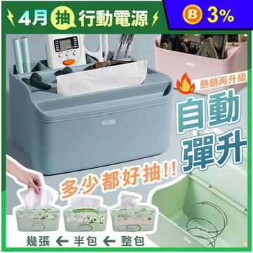 多功能自動彈升寬口面紙盒