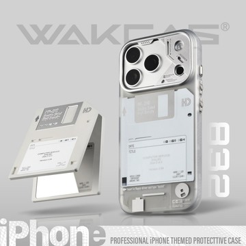 【Wakcas】iPhone 復古磁碟霧面磁吸手機殼 17 16 15 Pro Max 磁吸 保護殼 y2k 霧面 支架
