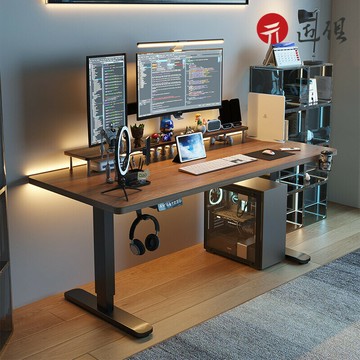 【匠俱】智慧升降電腦桌 實木升降電競桌 一鍵觸控三擋記憶 電動升降桌 電競桌 書桌 工作桌 站立工作台 學習桌 047