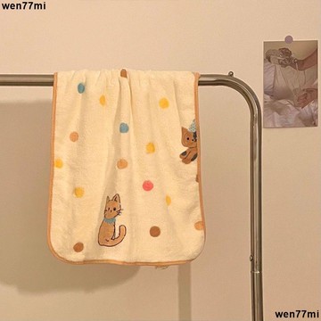 超實惠臘 浴巾 毛巾高顏值卡通可愛珊瑚絨毛巾女柔軟吸水家用擦臉毛巾學生少女心浴巾