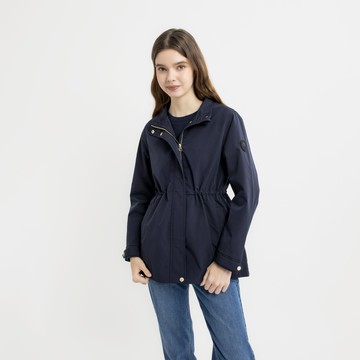 【Urban Explorer】女裝-率性立領風衣外套-藏青色