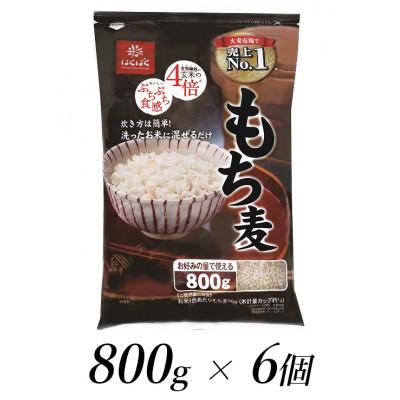 ふるさと納税 南アルプス市 はくばくのもち麦　800g×6個