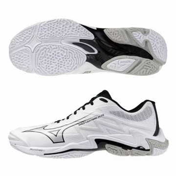 MIZUNO 美津濃 排球鞋 男鞋 女鞋 運動鞋 緩震 3E寬楦 LIGHTNING 白黑 V1GA260151