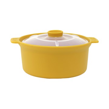 BBTTO 矽膠蒸雞蛋器 (中) 800ml 耐熱100°C  芥末黃  1組