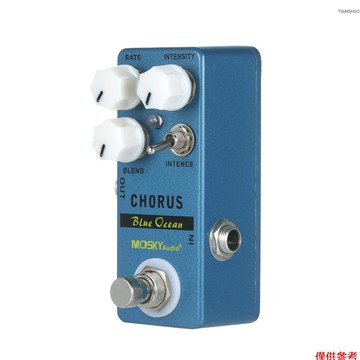 Winn MOSKYaudio 藍海合唱吉他效果踏板合唱/真正的旁路率 + 混合 + 強度 + 強度