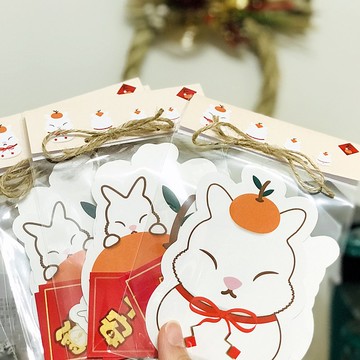 肶肶兔貼紙 pack 肶肶兔神社系列-新年祈福
