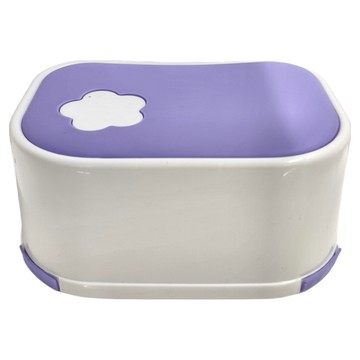 階梯椅墊腳凳 浴室凳 兒童階梯椅  紫色 + 白色