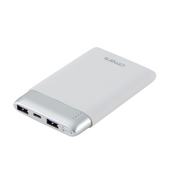 OMARS 炫彩系行動電源-雪花白｜10000mAh｜三孔充電｜標示Wh