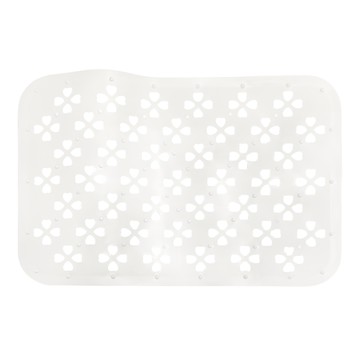 Richell 利其爾 廚房瀝水墊 白色四葉草  45 x 32.5 x 0.6cm  白色  1個