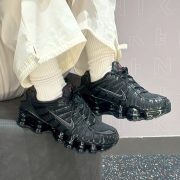NIKE SHOX TL BALCK 黑魂 氣墊 彈簧鞋 復古 運動鞋 女鞋 AR3566-002
