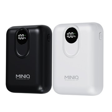 miniQ 台灣製造 10000mAh 固態 數顯急速行動電源(附贈掛繩充電線Type-C)