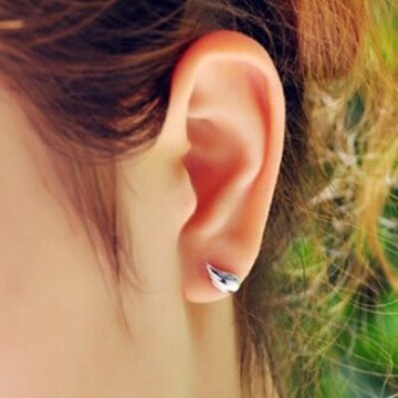 925純銀耳環耳針式耳飾-韓版天使翅膀簡約時尚母親節生日情人節禮物女飾品73ag279【獨家進口】【米蘭精品】