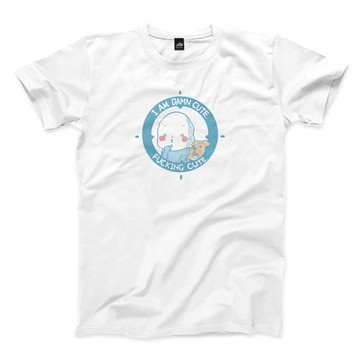 阿噗超卡哇伊 - 白 - 中性版T恤