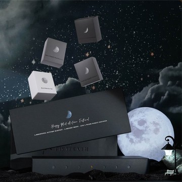 【滿五萬免費燙金/一件免運】黑時尚禮盒 高級動態月相變化中秋禮