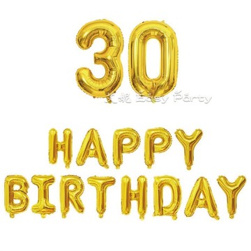 生日字+數字氣球 套餐 台灣現貨🎈B231艾妮 生日派對 場地佈置 會場裝飾 慶生 閏蜜 歲數 生日氣球 週年 紀念日