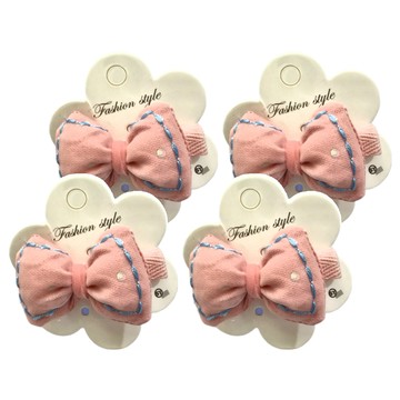 造型壓夾 4個  粉色  不適用