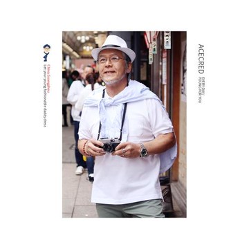 中年純棉短袖POLO衫老人爺爺夏裝