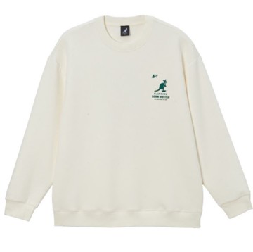 KANGOL 大學T 米白 字母LOGO 圓領T 中性 6455103301