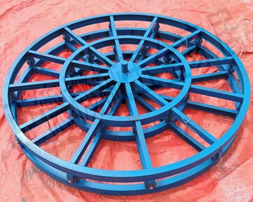 電纜放線盤槽鋼放線盤圓盤光纜放線架鐵盤鋼絞線放線架臥式放線盤【亞德機械五金家居】