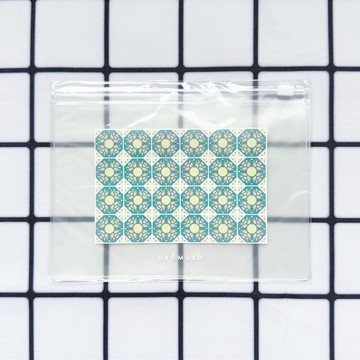 PVC 透明化妝包 蓮花