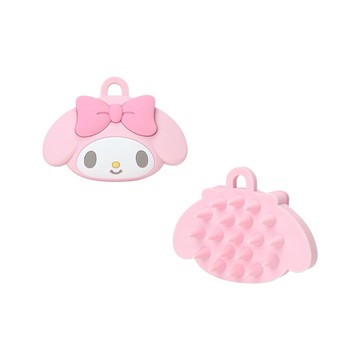日本 Sanrio 三麗鷗 矽膠造型頭皮按摩/洗髮刷-美樂蒂 1st (JN4305)
