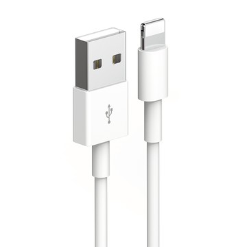 Yoger Apple MFi認證 iPhone 8-pin 高速充電傳輸線  1m  1個  白色