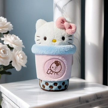 12/6🚚Hello Kitty喜茶新款創意聯名週邊可愛毛絨公仔高顔值玩偶禮物