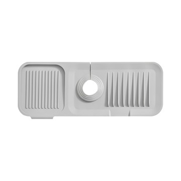 小麥購物 水龍頭瀝水墊 G217 大 196g  淺灰色  2個