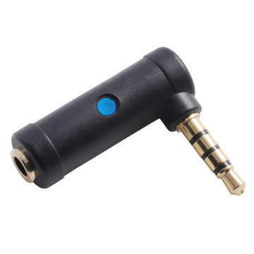 TRS 韓國製造EDUTIGE L型音源轉接器ETG-003(母轉公TRRS)L型音訊轉接頭3.5mm轉接TRRS耳麥孔