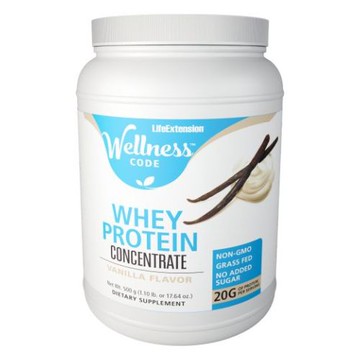 Whey Protein Concentrate Vanilla 500 Grams by Life Extension