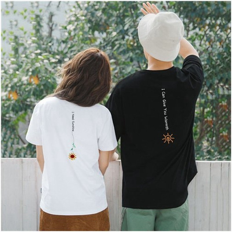 カップル お そろ コーデ Tシャツ レディース ペアルック Tシャツ メンズ ペア 服 彼氏 友達 カップル お揃い 通販 Lineポイント最大0 5 Get Lineショッピング