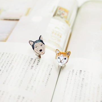 寵物琺瑯純銀耳環 訂製