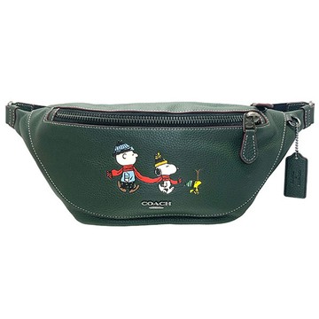 COACH SNOOPY聯名皮革腰包