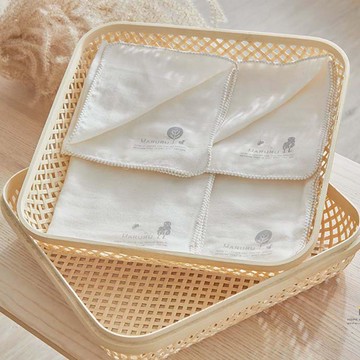 日本製 有機棉紗布口水巾手帕 (森林) 2入